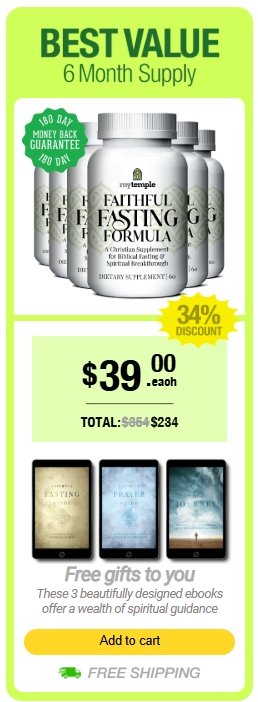 Faithful Fasting Formula Buy 6 Bottles