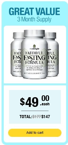 Faithful Fasting Formula 3 bottles value