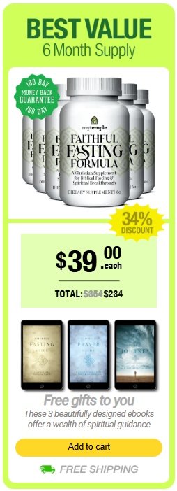 Faithful Fasting Formula 6 bottles best deal